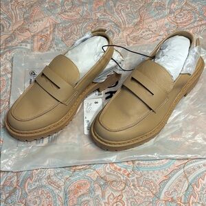 Women’s Tan Slingback Loafers